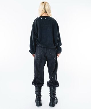 WEGO 【ユニセックス着用ITEM】ブリーチハトメロゴプルオーバー ブラックその他