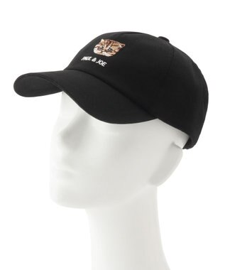 MOONBAT 【FUDGE掲載】ポール & ジョー (PAUL & JOE ACCESSOIRES) 猫 ヌネット刺繍 キャップ ブラック