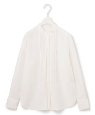 ICB 【洗える】 セシェシルキーローン シャツブラウス オフホワイト系