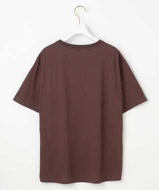 ANY SIS 【洗える】ロゴ刺繍 Tシャツ ブラウンスパンコール