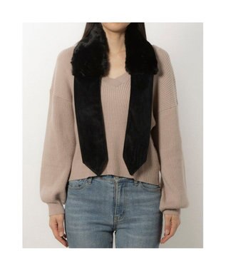 UNBILLION カシュネ cache nez / フェイクファーティペット ブラック