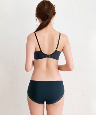 WACOAL ショーツ 【ハグするブラ】 BXB418とペア はきこみ丈あさめ ナイロンベア天竺素材(バック) レディース PXB118 /ワコール グレイッシュブルー