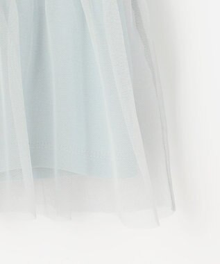 Feroux チュールコンビカットソー スカイブルー系