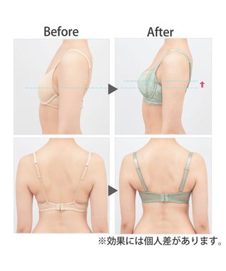 BRADELIS New York 【BRADELIS New York / 育乳ブラ・STEP2 寄せる】　ナオミステップ2ブラ22A1 ライトグリーン