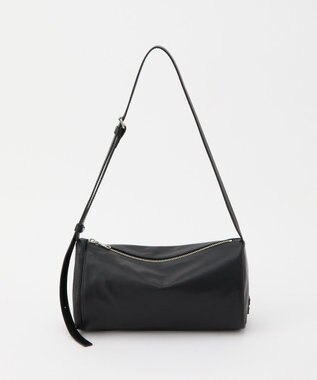 russet ソフトレザーロールショルダーバッグ(CE-1661) Black