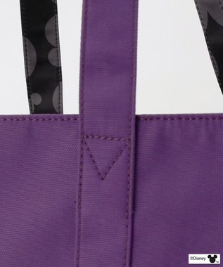 Y'SACCS 【Disney Collection】シルエットプリントトートバッグ　Lサイズ パープル