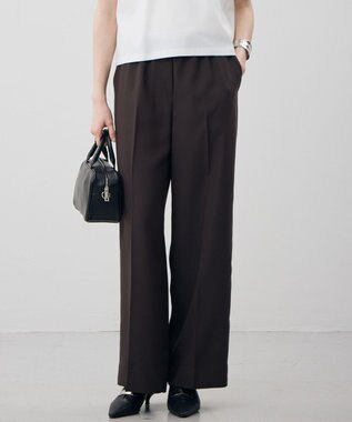 ICB L 【CLASSY.掲載・新色追加・WEB限定カラーあり】FluidBackSatin ワイドパンツ