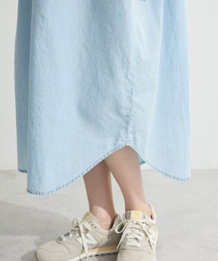 Green Parks シアーデニムシャツワンピース Light Indigo