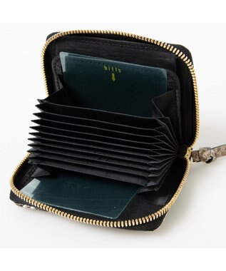 UNBILLION ペルケ perche / ダイヤモンドパイソン・ジャバラカートウォレット ブラック