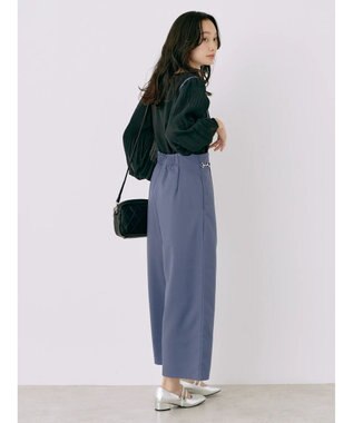 earth music&ecology ビット付きサロペット Blue