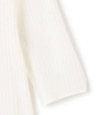 uncrave ラスターシアーニット ワイドリブトップス オフ