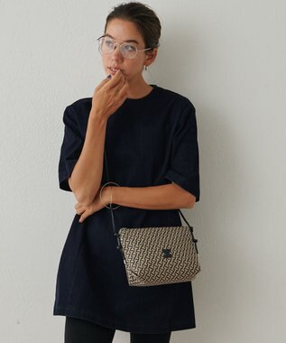 IACUCCI 【予約】モノグランマ ポーチSD JACQUARD/RUGA ブラック