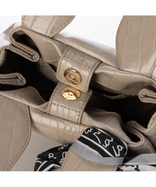 UNBILLION カシュカシュ cachecache / スカーフ付きラウンドミニショルダー グレー