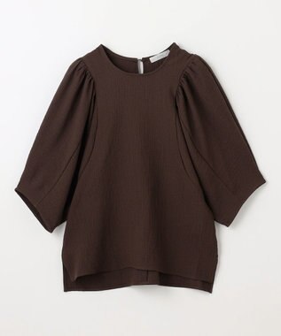 ANY ボリュームショルダーふくれプルオーバー ブラウン