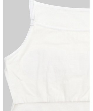 Wing ジュニア 胸あて付きキャミソール Wing Teen 綿混素材(身生地部) 成長する胸にフィット 【STEP1～2】 RL6917 ウイング／ワコール ホワイト