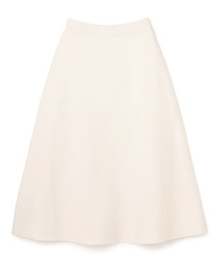 UNFILO L BEAUTY FORM KNIT フレアスカート グレージュ