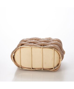 UNBILLION カシュカシュ cachecache / メタリックメッシュオーバルバッグ ゴールド