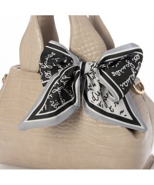 UNBILLION カシュカシュ cachecache / スカーフ付きラウンドミニショルダー グレー