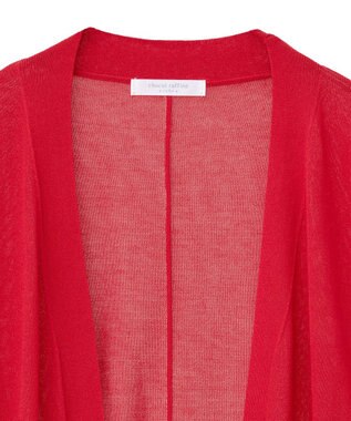 Green Parks 接触冷感七分袖カーディガン Red
