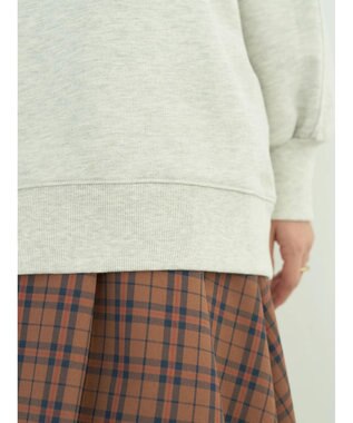 earth music&ecology 裏毛ロゴチュニック Oatmeal