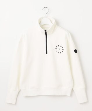 23区GOLF 【WOMEN】ハーフジップスウェット ホワイト系