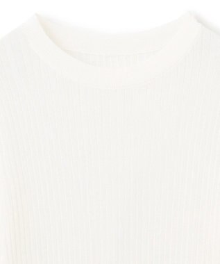 uncrave ラスターシアーニット ワイドリブトップス オフ