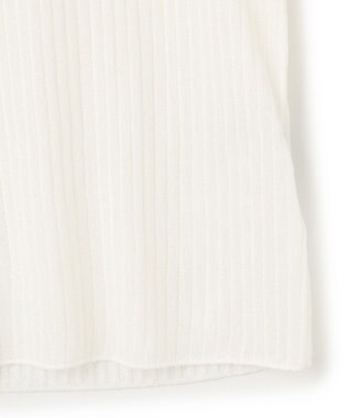 uncrave ラスターシアーニット ワイドリブトップス オフ