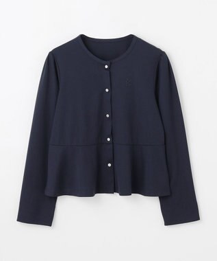 組曲 KIDS 【UVカット・接触冷感】【150-160㎝】サラリとスナップ カーディガン ネイビー