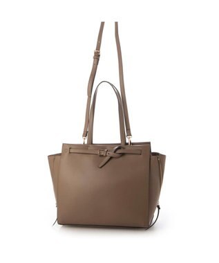 UNBILLION カシュカシュ cachecache / ベルトディテールサイドジップA4トート オーク