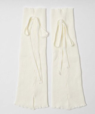 WEGO リボンレッグカバー ホワイト