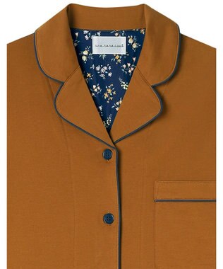 une nana cool 【綿100%】60/2 やわらか天竺 半袖開襟パジャマ MADE WITH LIBERTY FABRIC