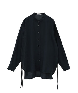 CRAFT STANDARD BOUTIQUE レーヨントロミサイドリボンチュニック Navy