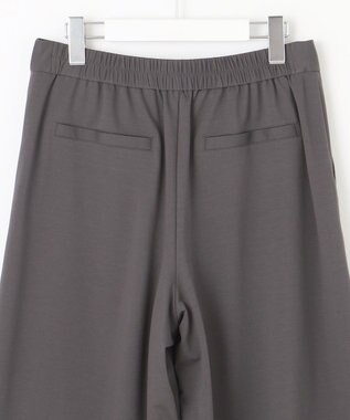 J.PRESS LADIES L 【洗える】ジャージー ワイド パンツ スレート系
