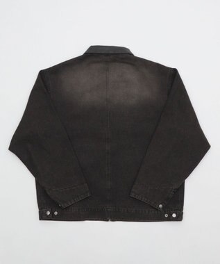 WEGO 【25年秋冬新作/MLサイズ展開】ワーカーズZIPジャケット デニムブラックソノタ