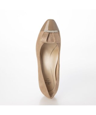 Riz raffinee <Riz raffinee>【3E】２WAYデザインパンプス ライトベージュメタリック