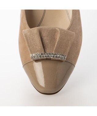 Riz raffinee <Riz raffinee>【3E】２WAYデザインパンプス ライトベージュメタリック
