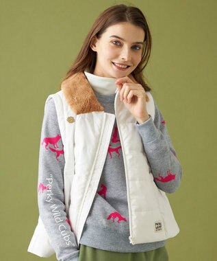 PW CIRCULUS 【ベスト / ブルゾン / 襟も外せる / WOMEN】3WAYデタッチャブルブルゾン ホワイト系