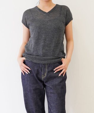 TOQUE 〈大草直子さんアドバイザー〉 【天然素材/2WAY】アルパカシルクニットVネックフレンチ