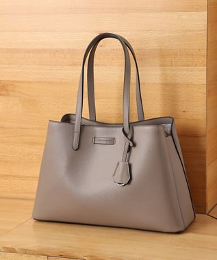 style code 【MERCURYDUO/マーキュリーデュオ】通勤、通学、リクルート両アオリポケットA4トートバッグ　キーチャーム付 オーク