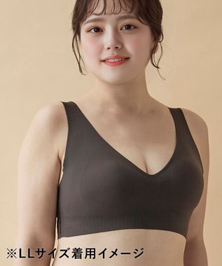 WACOAL 【GOCOCi ゴコチ】 ノンワイヤーブラ まるでつけていないような着ごこち 上向きで立体的なバストシルエット ブラトップ ハーフトップ レディース CGG536 /ワコール ブラック