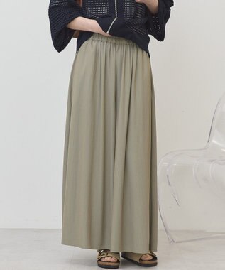 AMERICAN HOLIC 【選べる丈】ギャザースカーチョ【WEB限定カラー有り】 Khaki