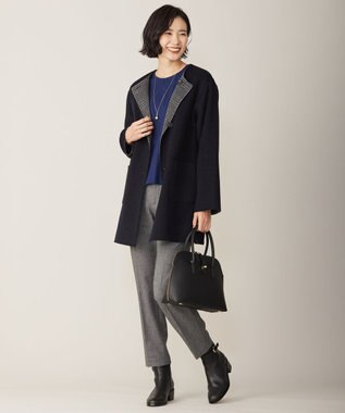 J.PRESS LADIES 【WEB限定カラーあり・ショルダー付き】purse バッグ ブラック系