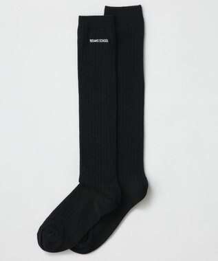 BEAMS SCHOOL 38cm丈スクールソックス ブラック
