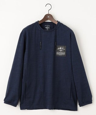 JOSEPH ABBOUD MOUNTAIN 【UNISEX】マスクホルダー付 オーガニックTシャツ ダルブルー系
