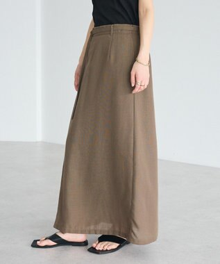 CRAFT STANDARD BOUTIQUE リネンライクラップ風スカート Ivory