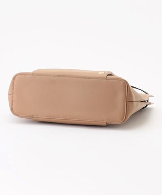 LA BAGAGERIE コンビカラーA4トートバッグ ダークグレージュ