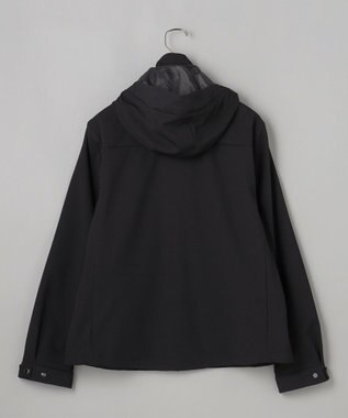 GOTAIRIKU 仕事で着られる【シワになりにくい/洗える/ストレッチ/吸水速乾】バブルテック フーデッドブルゾン ブラック系