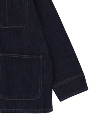 AMERICAN HOLIC ノーカラーデニムカバーオール One Wash