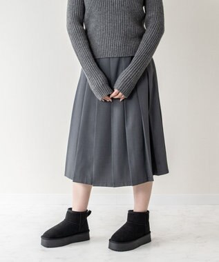 Bridget Birkin 【Bridget Birkin】スエード調ムートンブーツ ブラックスウェード