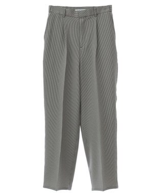 Green Parks きれいシルエットパンツ（ワイドストレート／柄） Gunclub Check